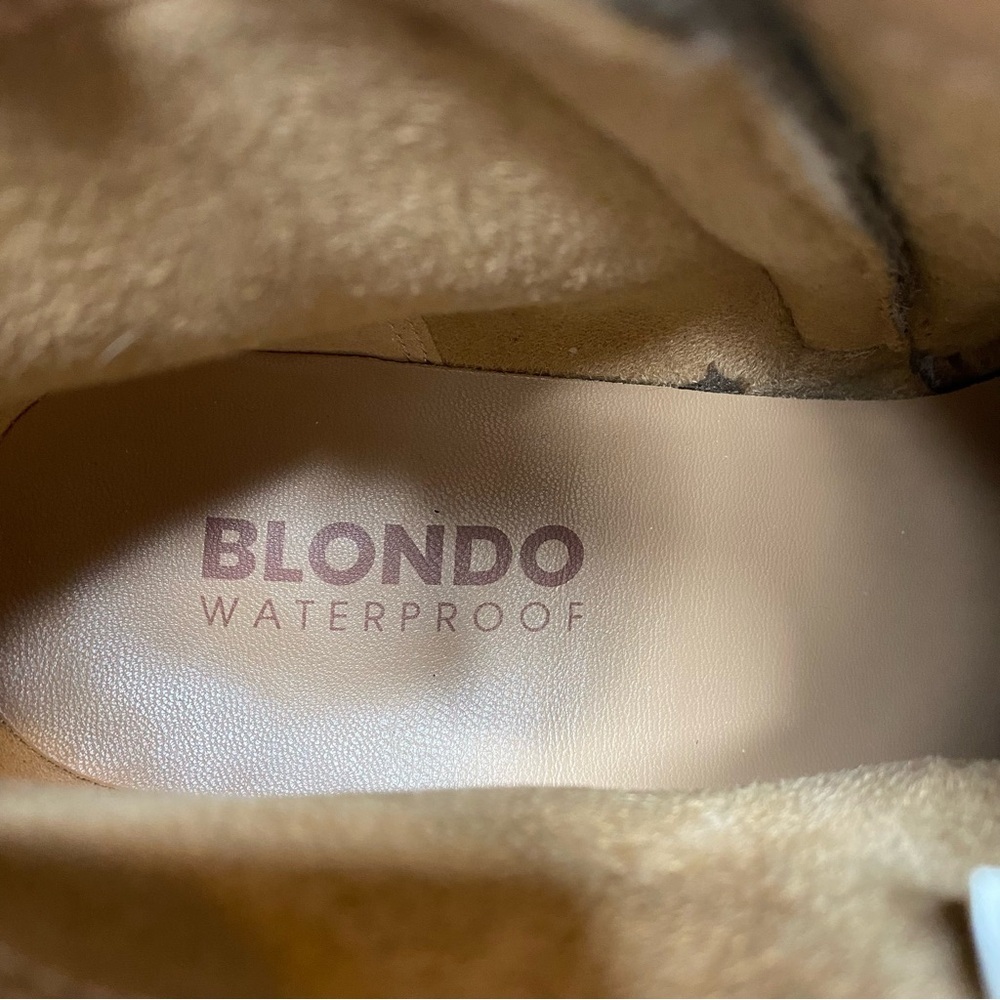 Blondo Susan Gray Tan Suede Bootie 11M - Picture 12 of 14